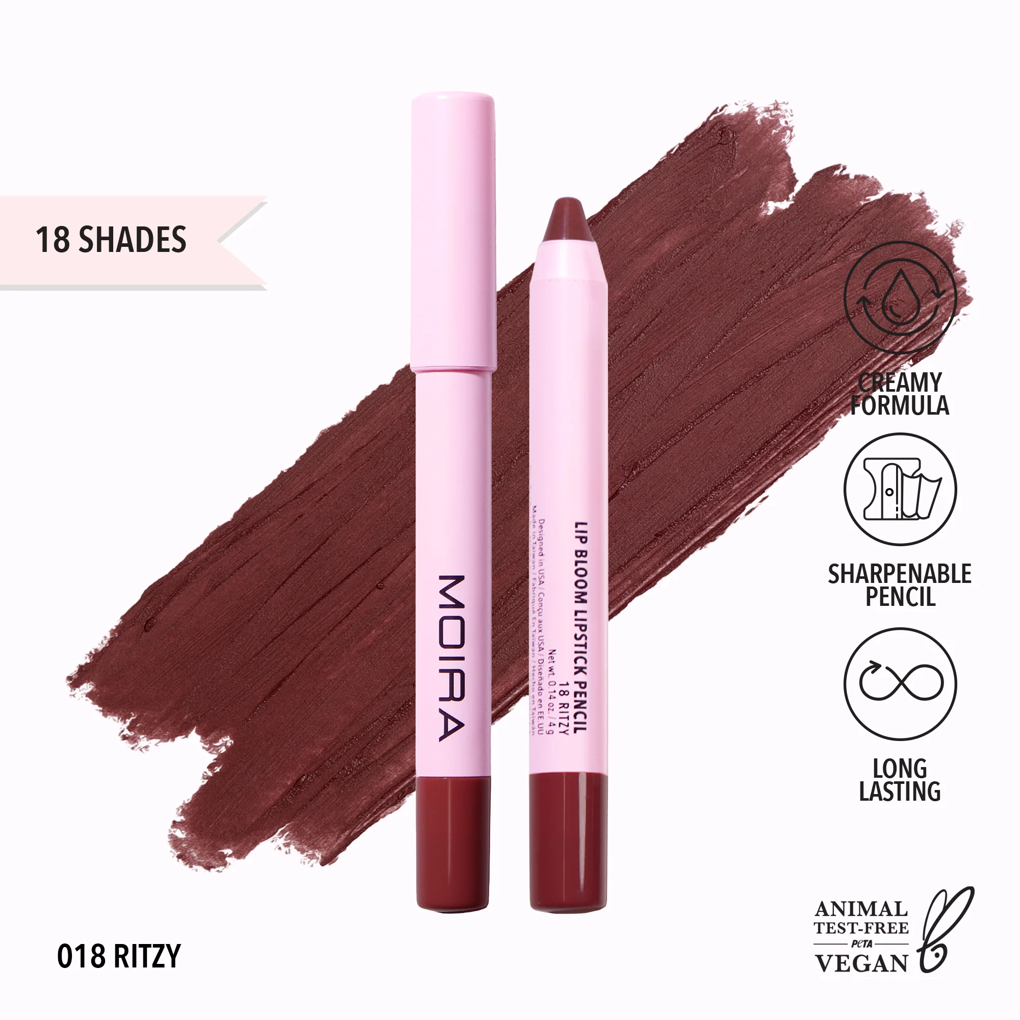 Lip Bloom Lipstick Pencil (018, Ritzy)