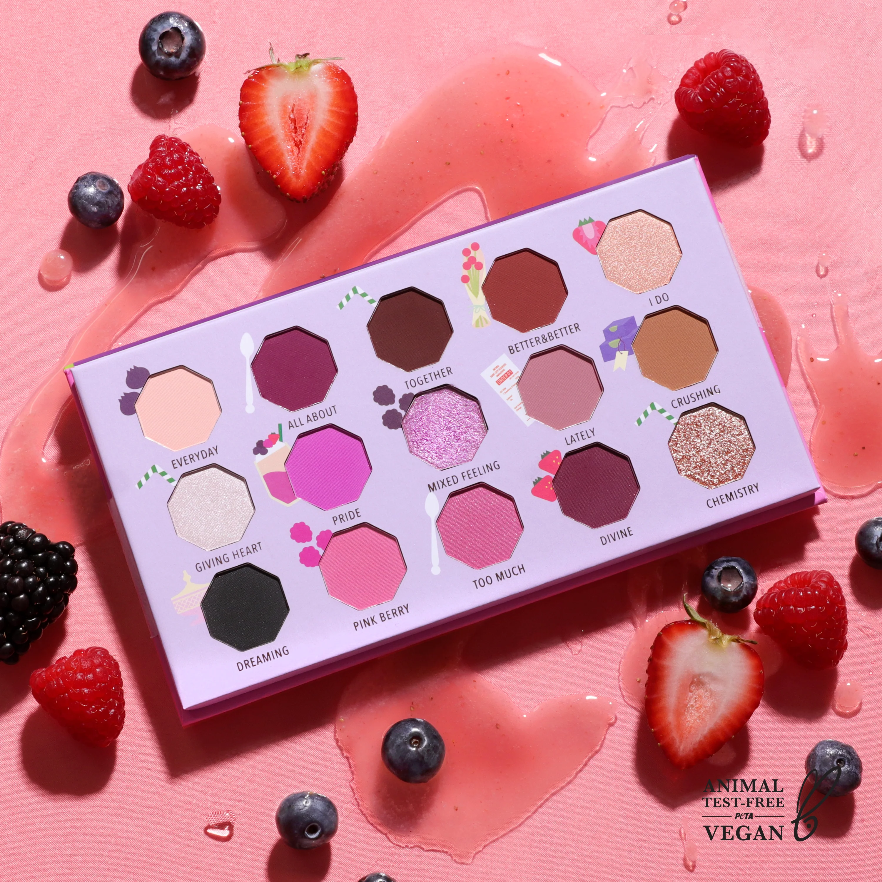 Berry Blast Pressed Pigment Palette