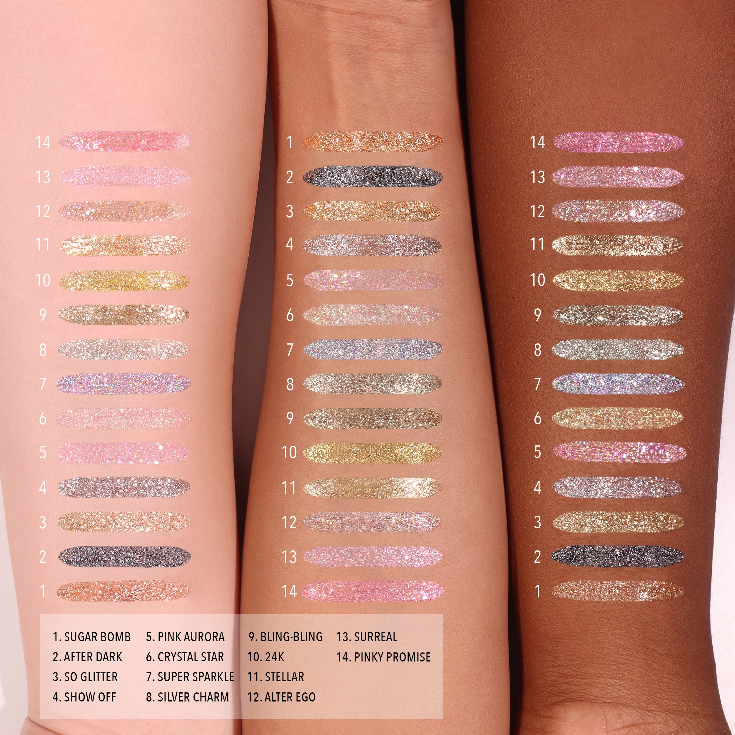Glitter Glitter Liner Bundle (14 Shades)