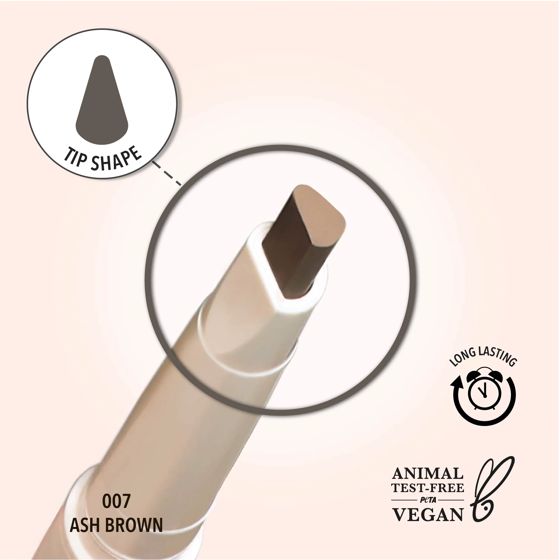 435-Angled-Brow-Pencil-007-Ash-Brown-5.webp Angled Brow Pencil (007, Ash Brown)