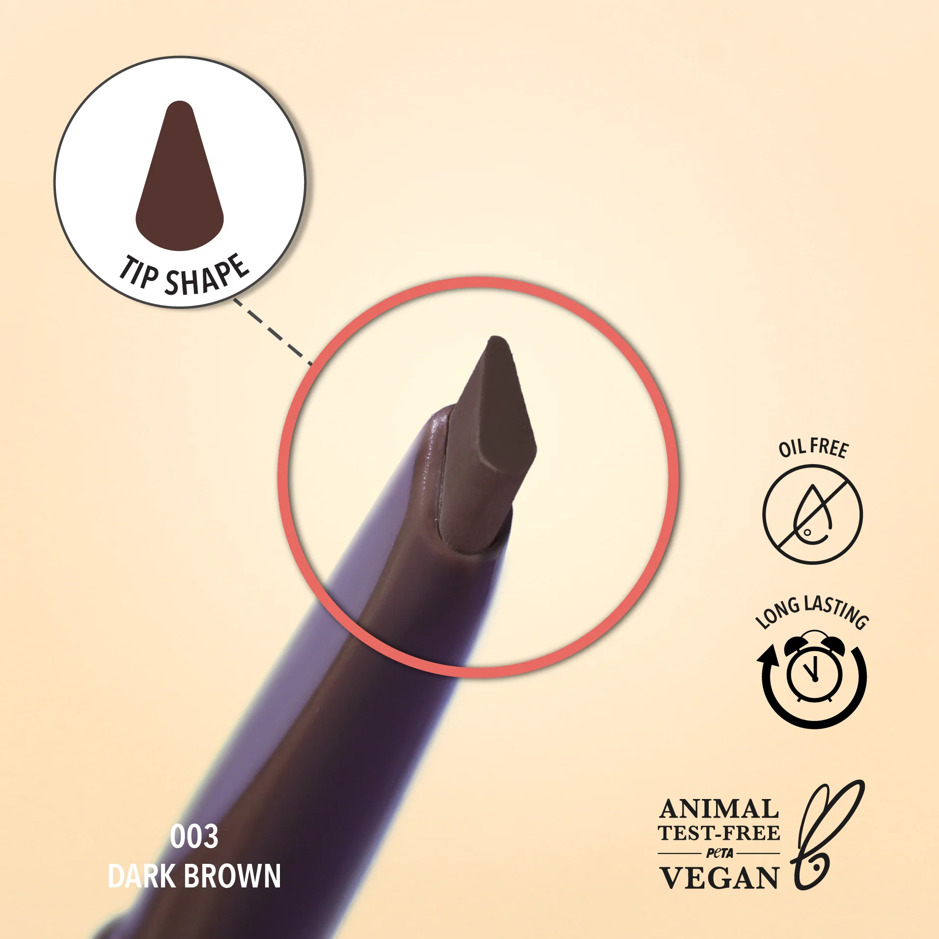 Dual Brow Pencil (003, Dark Brown)