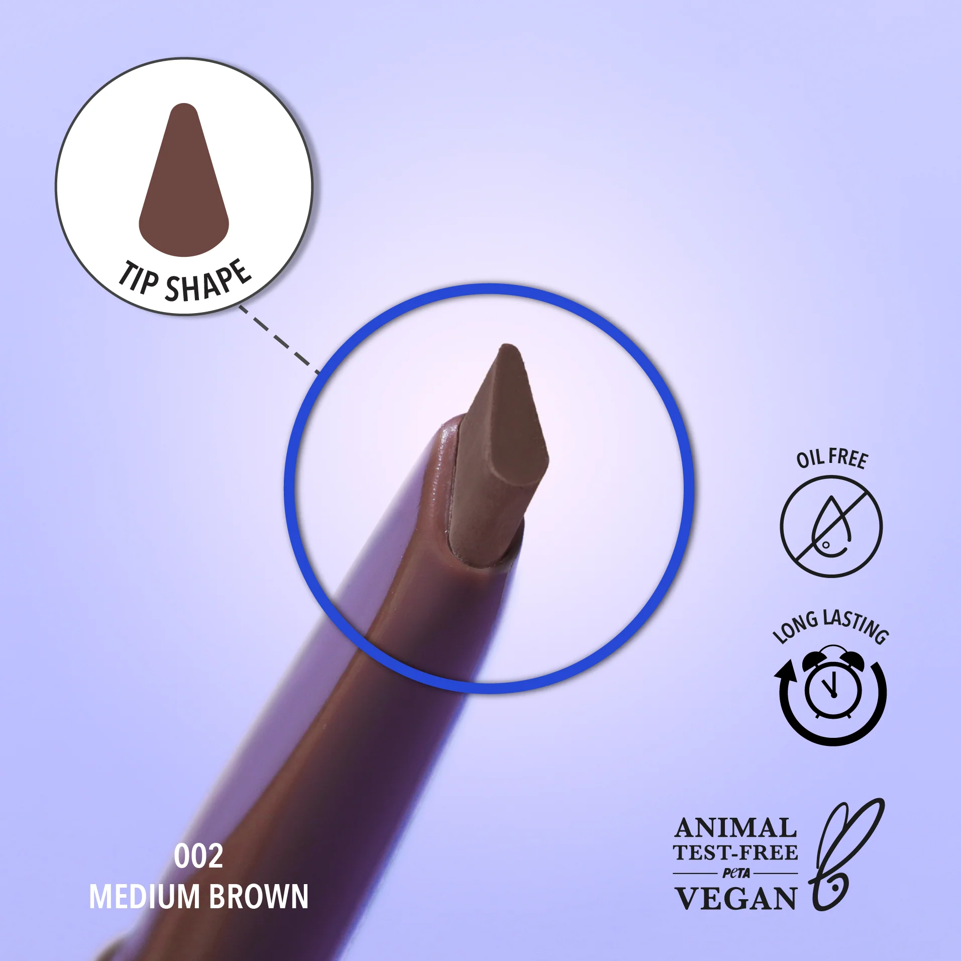 Dual Brow Pencil (002, Medium Brown)
