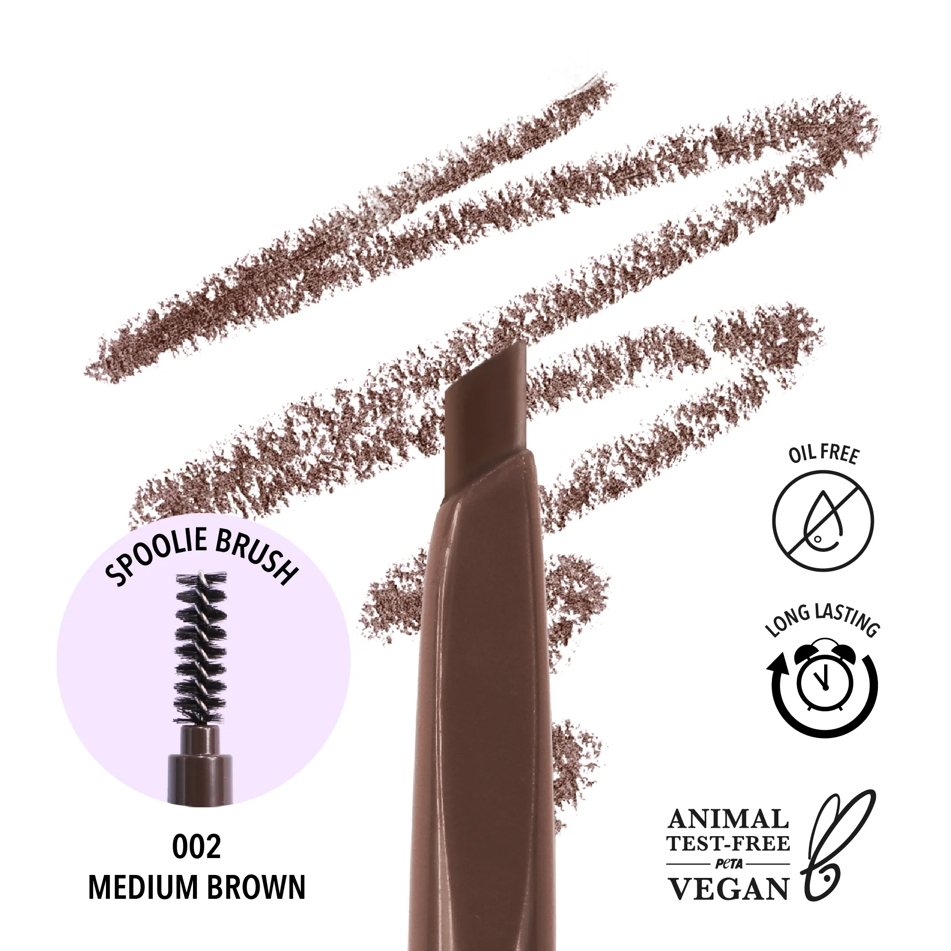 Dual Brow Pencil (002, Medium Brown)
