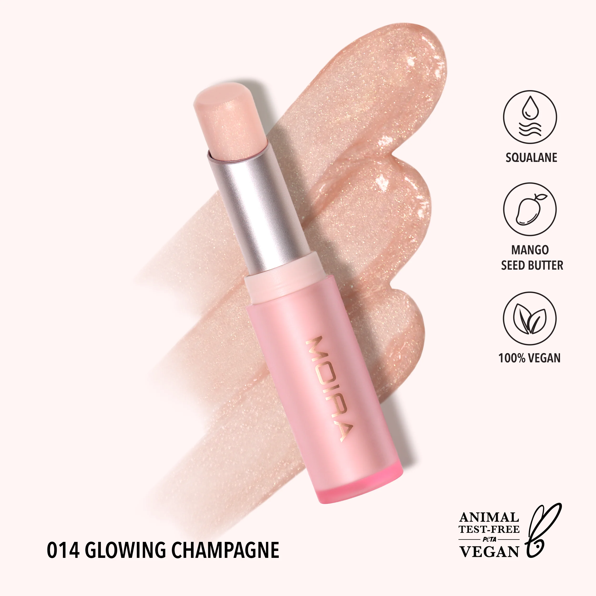 Signature Lipstick (014, Glowing Champagne)