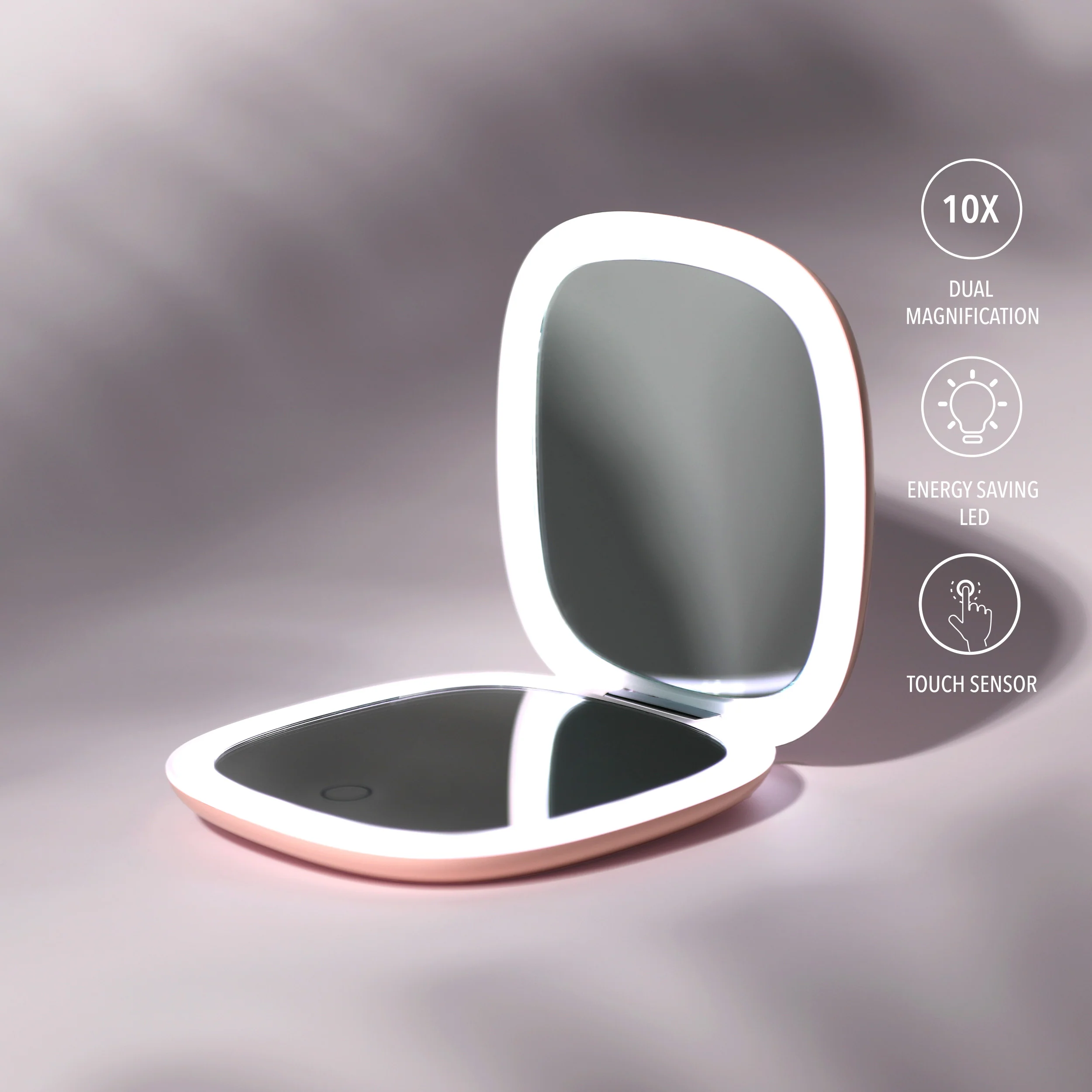 Rechargeable LED Compact Mirror