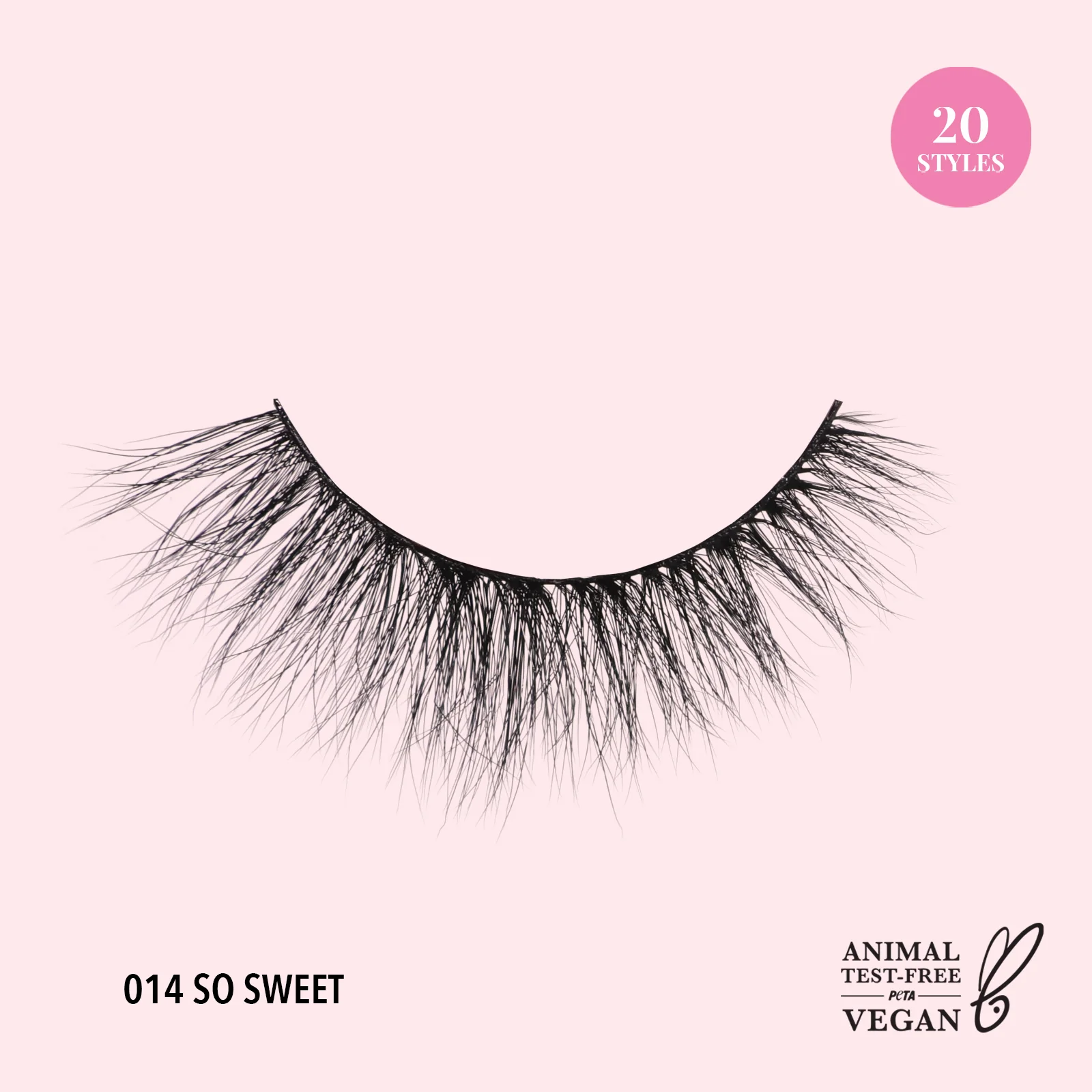 3D Effect Bionic Vegan Faux Mink Lashes (014, So Sweet)