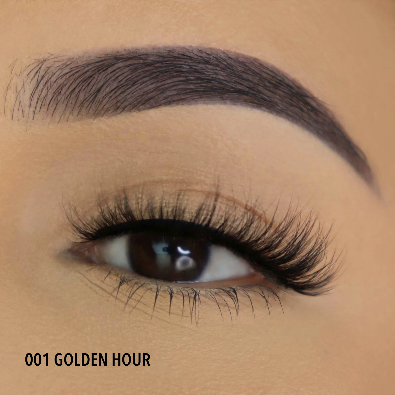 3D Effect Bionic Vegan Faux Mink Lashes (001, Golden Hour)
